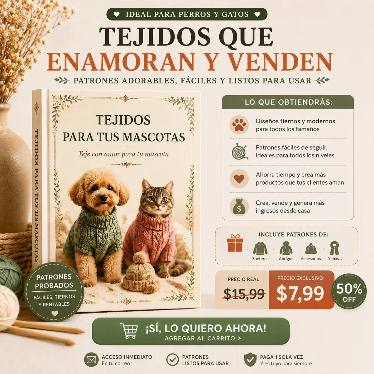 Tejidos Para Mascotas Que Enamoran Y Venden