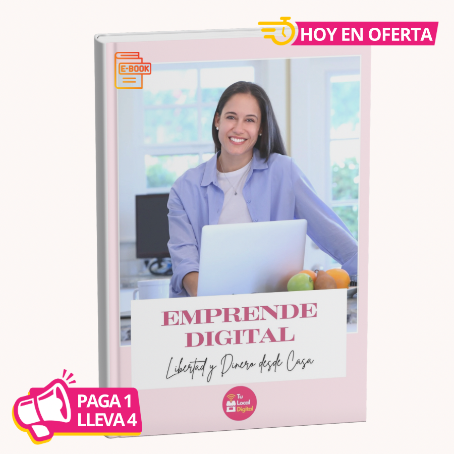 Emprende Digital: Es La Guía Definitiva Para Alcanzar Libertad Financiera y Dinero Desde Casa y Desde Hoy +3 BONOS GRATIS 🤩