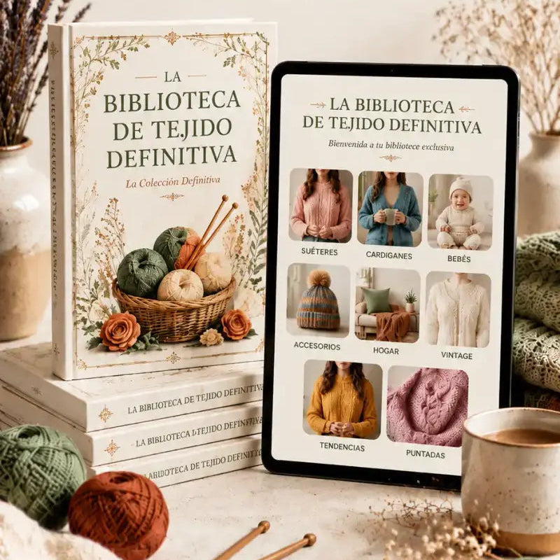 LA BIBLIOTECA DEFINITIVA PARA EMPRENDER TEJIENDO +5.200 patrones